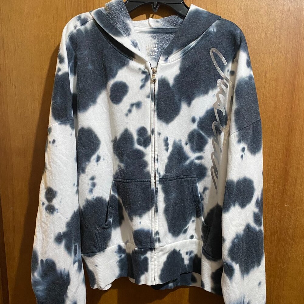 Justice Active Girls Tie-Dye Zip up Hoodie